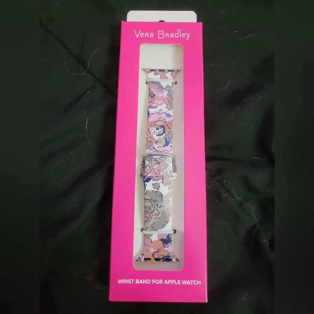 Nib Vera Bradley Floral Watch Band in Pink and Purple